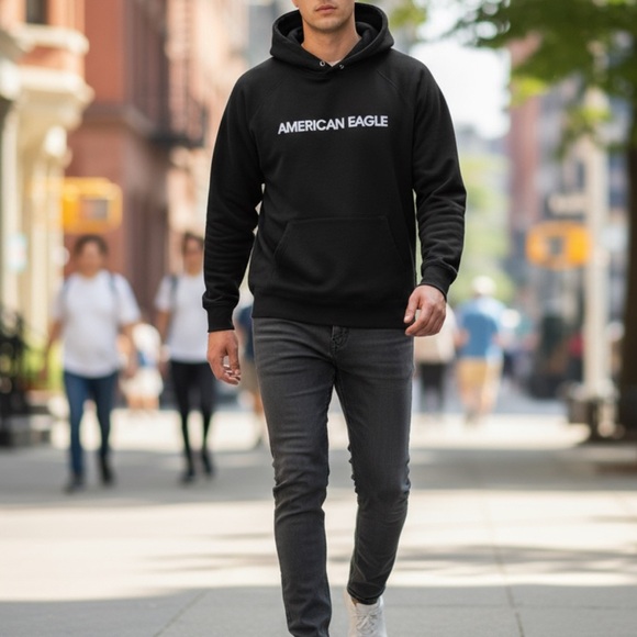 American Eagle Outfitters Charcoal Hoodie - Picture 2 of 13